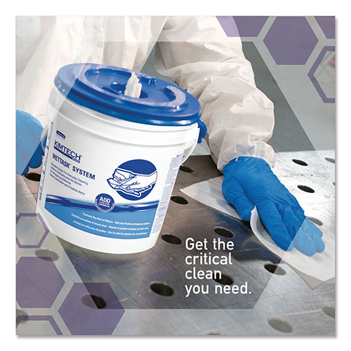 Kimberly-Clark Kimtechandtrade; Wipers for WETTASK System | Bleach， Disinfectants and Sanitizers， 6 x 12， 570