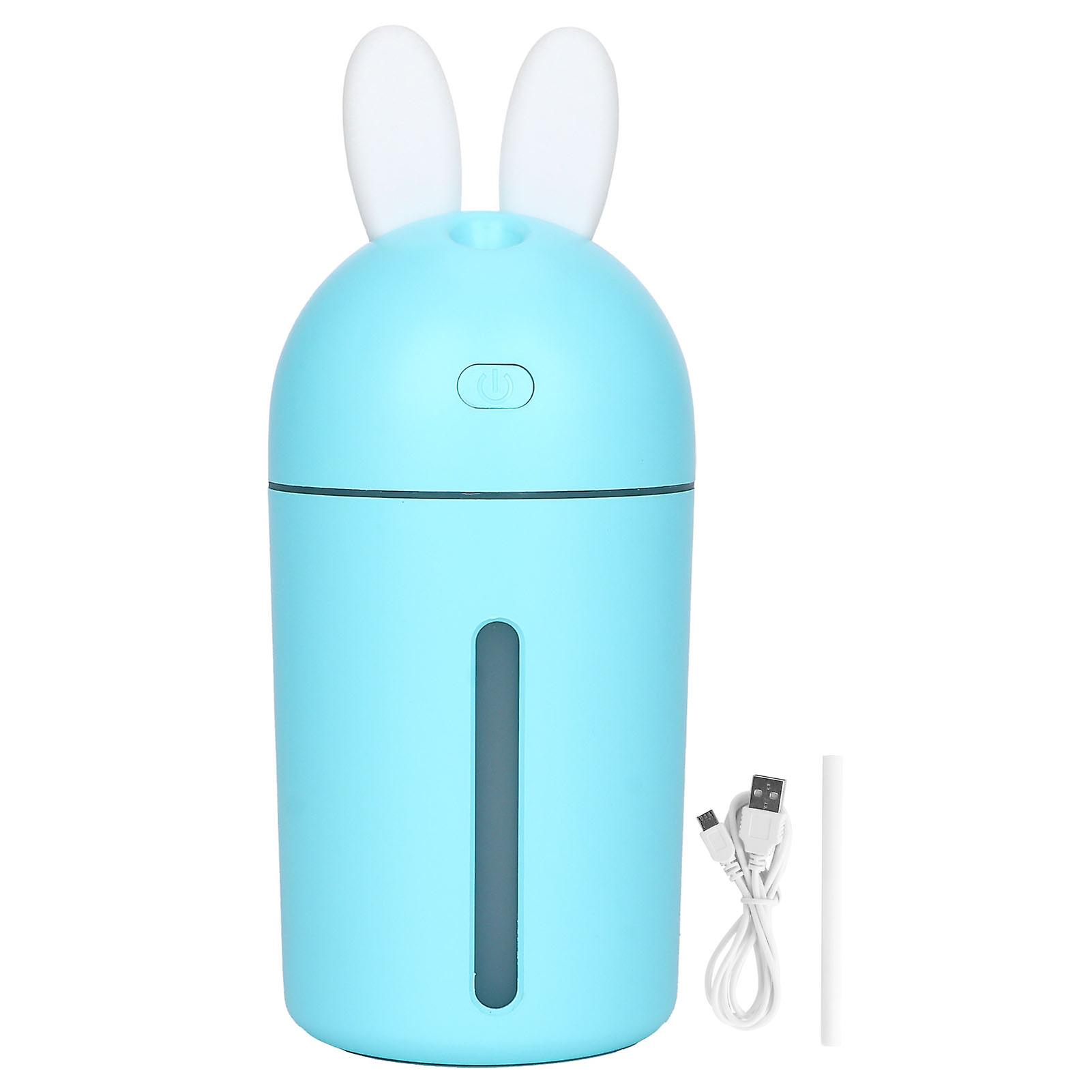 200ml Mini Air Humidifier 3 Hours Timing Ambience Night Light Desktop Humidifier Usb Poweredblue