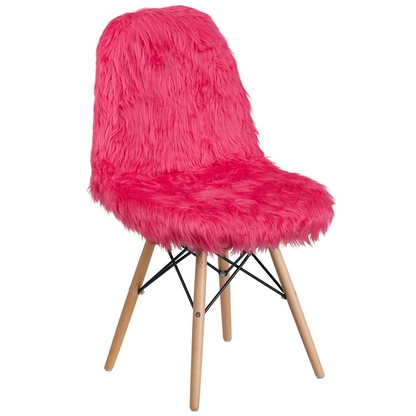 4Pk Shaggy Dog Accent Chair - Dorm Chair