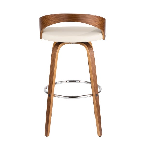 Carson Carrington Stavanger Mid-century Modern Fixed-Height Bar Stool (Set of 2)