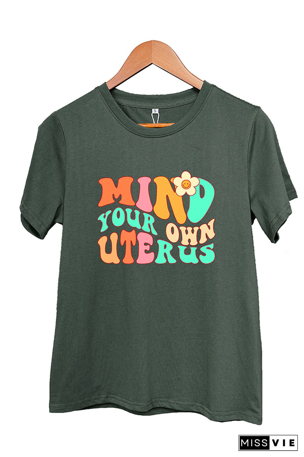 Mind your own Uterus Graphic Tee Wholesale