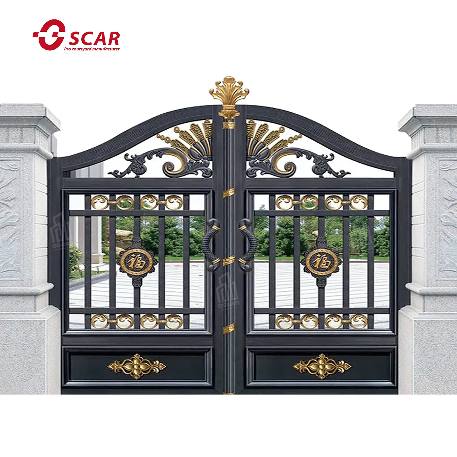 Factory Supply Low Price Easy To Assemble Anti Corrosion And Waterproof Fencing Metal Garden Security Gate