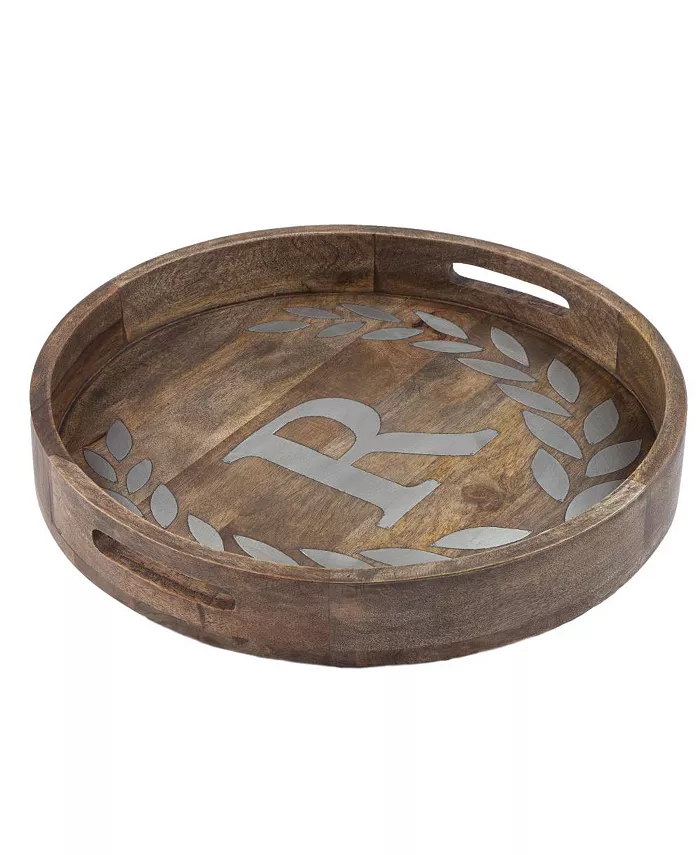 The GG Collection Heritage Collection Monogram Mango Wood Round Tray