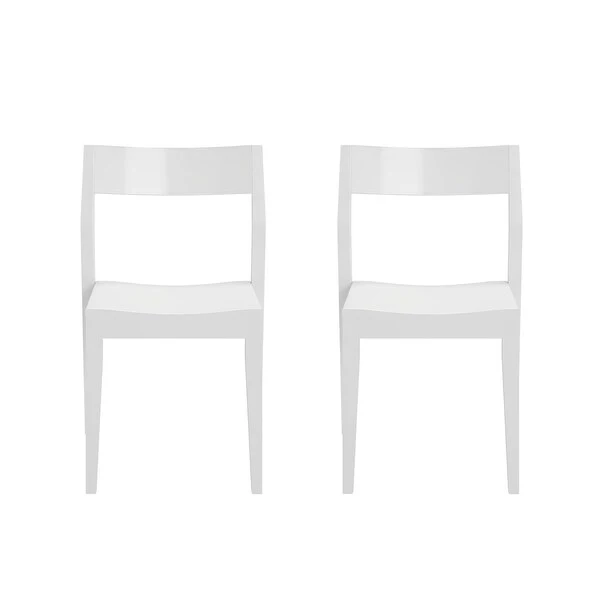 Plank and Beam Modern Solid Wood Dining Chair - Set of 2 - N/A