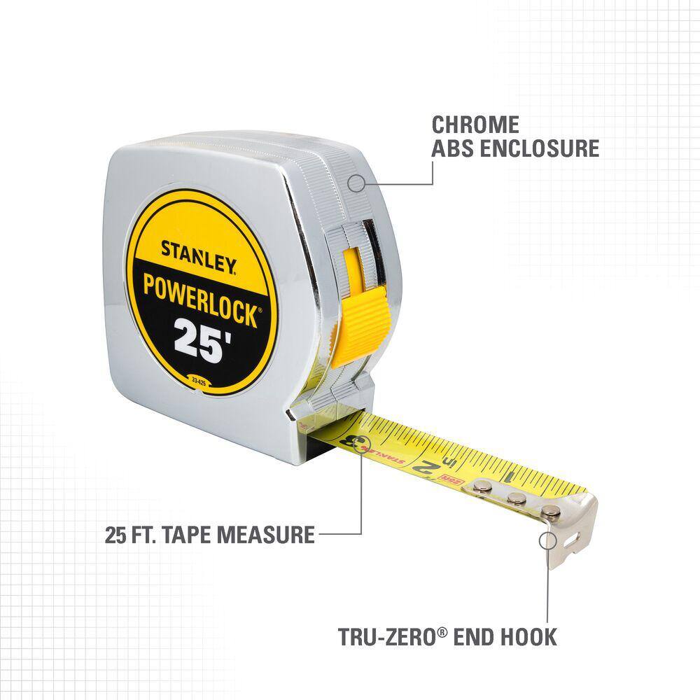 Stanley 25 ft. PowerLock Tape Measure 33-425D