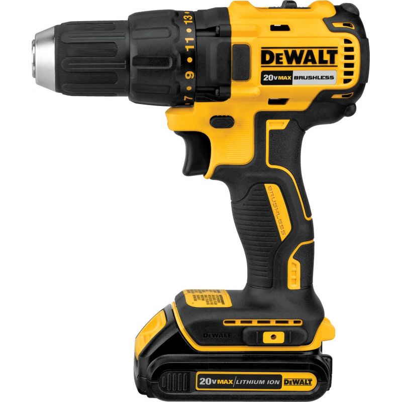 DW 20V MAX Lithium-Ion Brushless Compact Cordless Drill Kit