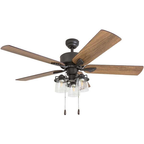 The Gray Barn Wildroot Farmhouse 52-inch Aged Bronze LED Ceiling Fan Shopping - The Best Deals on Ceiling Fans | 27985714