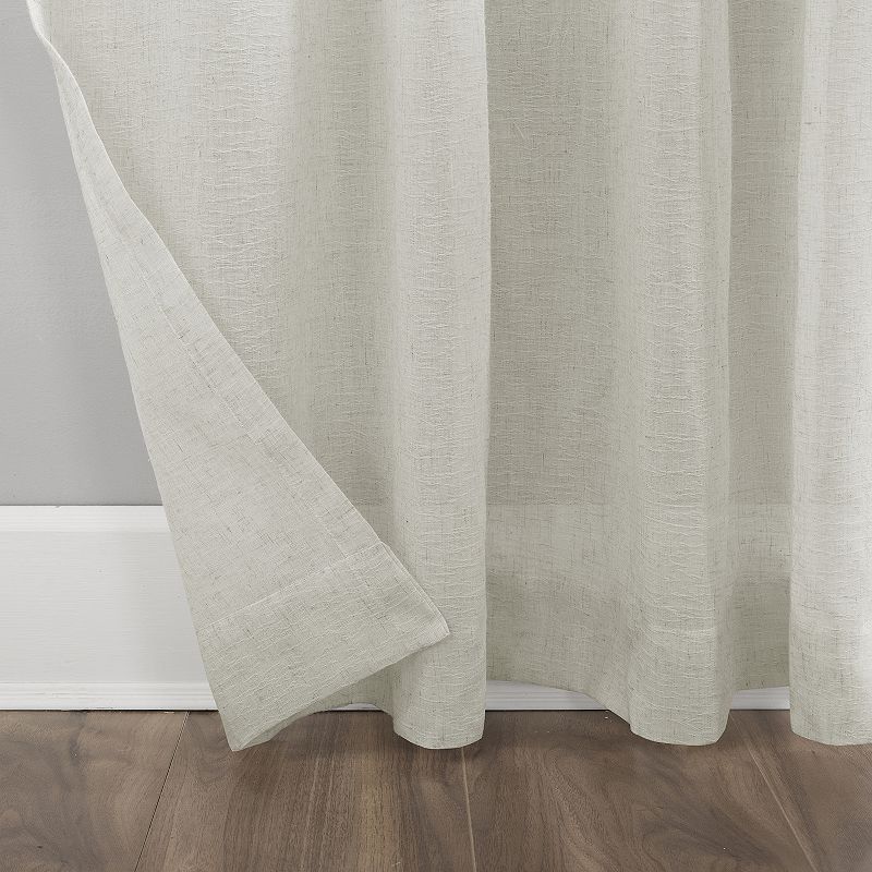 Clean Window Crushed Texture Anti-Dust Sheer Window Curtain