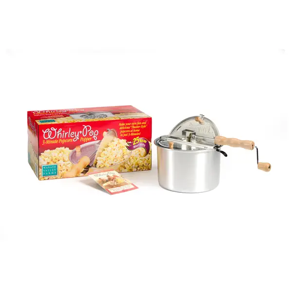 The Original Whirley-Pop 3-Minute Stovetop Popcorn Popper