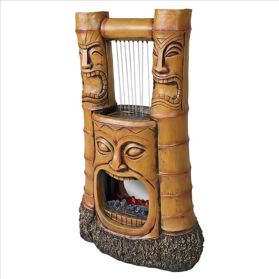 Design Toscano Tiki Gods of Fire and Water Fountain