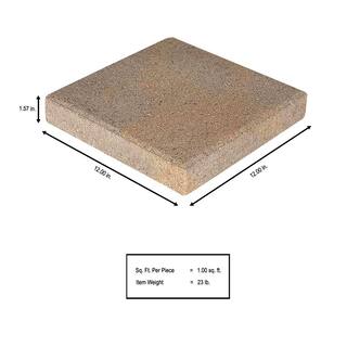 Pavestone 12 in. x 12 in. x 1.5 in. 3-Tone Brown Square Concrete Step Stone (168-Pieces168 sq. ft.Pallet) 71217