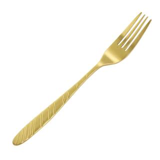 MegaChef La Vague 20-Piece Matte Gold Flatware Utensil Set 1810 Stainless Steel Silverware Metal (Service for 4) 985112468M