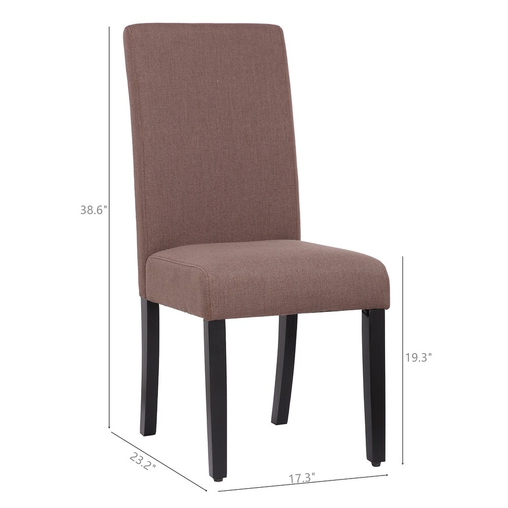 Grandview Upholstered Linen Fabric Dining Chair   38.6