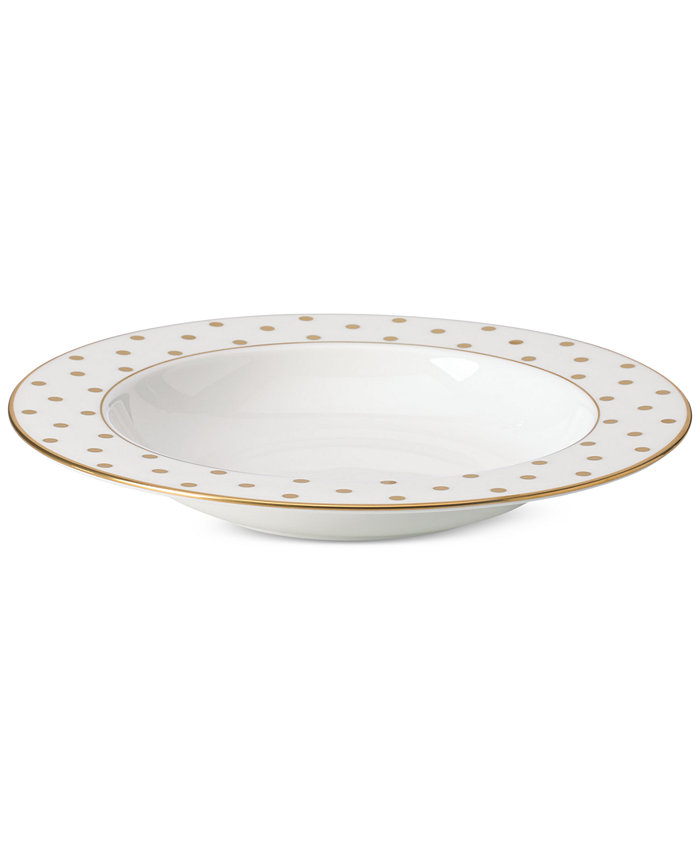 kate spade new york Larabee Road Gold Bone China Rim Soup Bowl