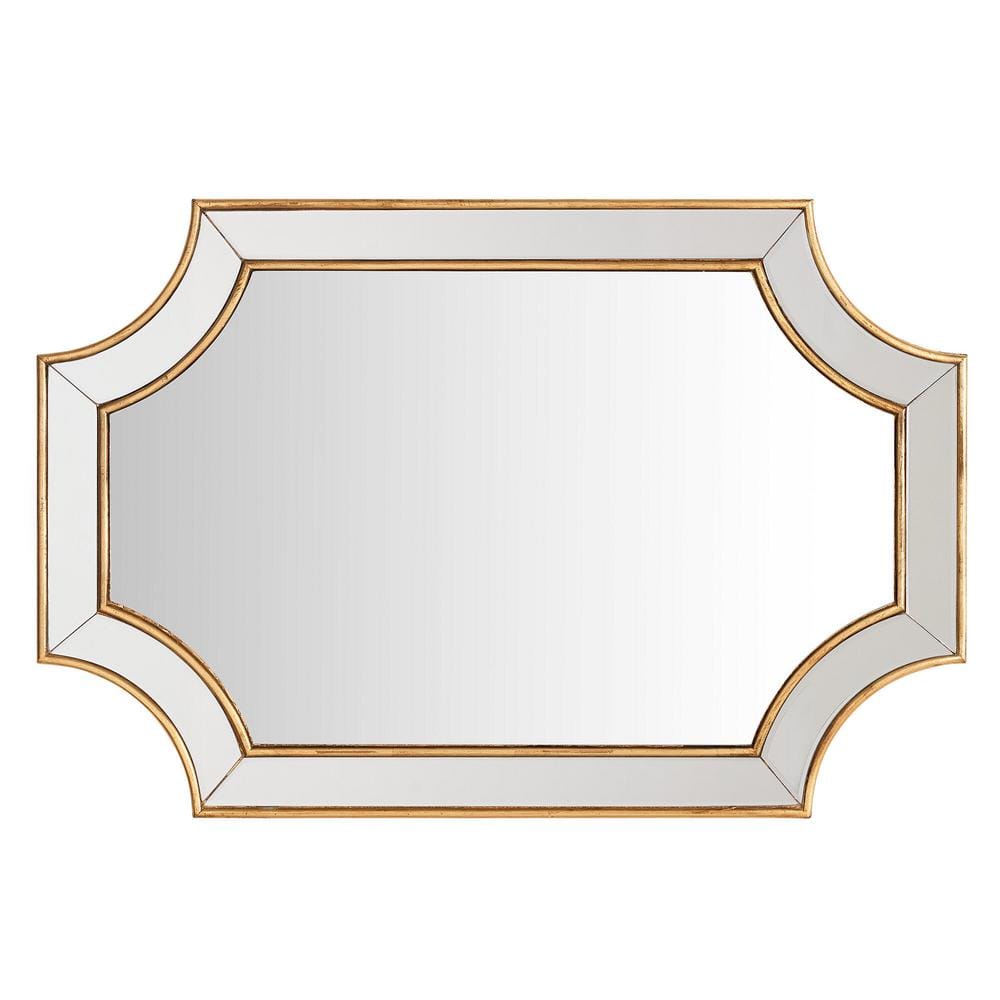 Home Decorators Collection Medium Ornate Gold Beveled Glass Classic Accent Mirror (24 in. H x 35 in. W) H5-MH-239