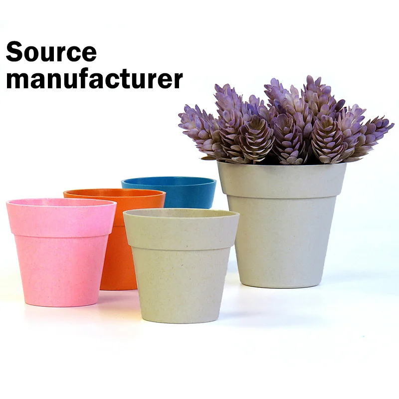 2022 Garden Supplies Pots Biodegradable Plant Fiber Flower Pots and Planters Melamine Nursery Pots