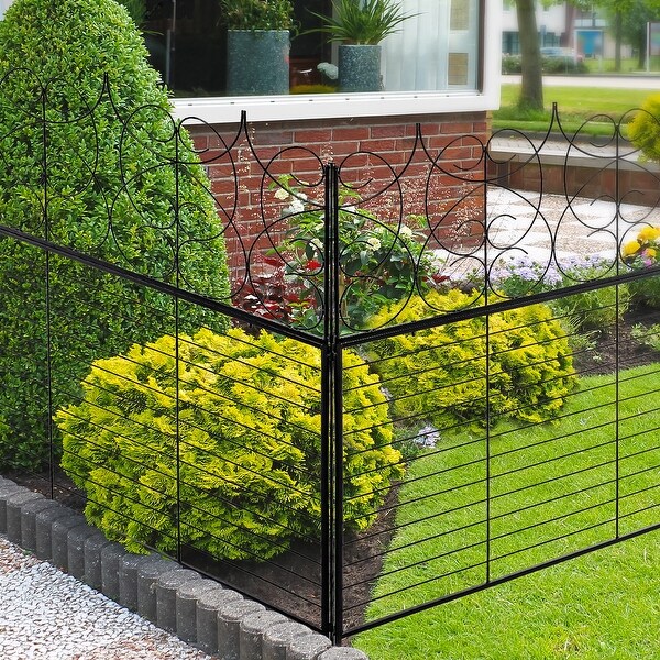 8 Pack Decorative Garden Fence Outdoor 26.2