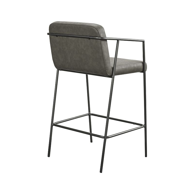 Madison Park Dunas Faux Leather Counter Stool