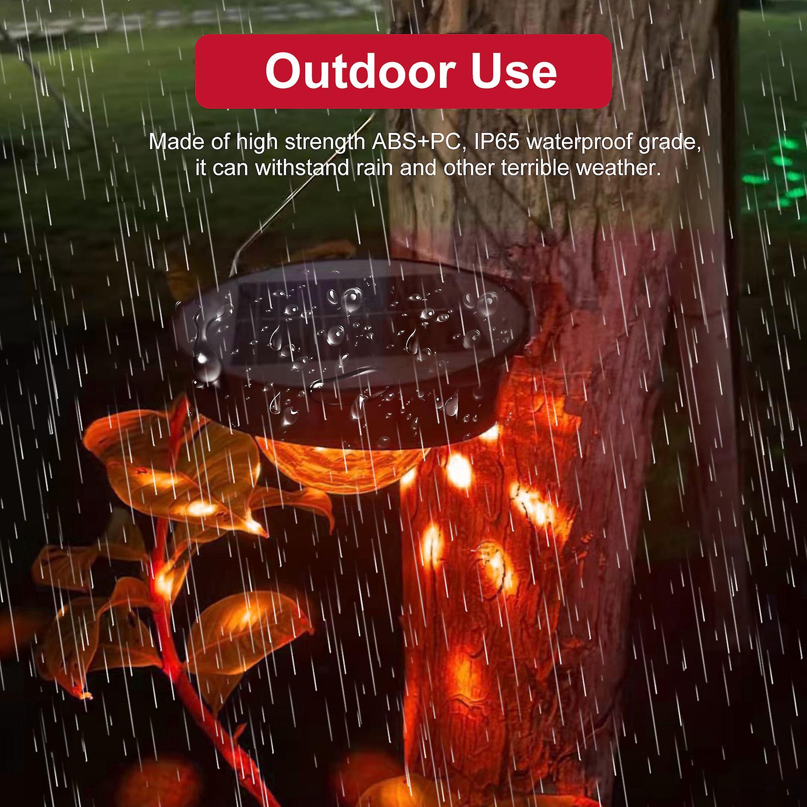 Solar Powered Lawn Lamp Night Lights Waterproof Outdoor Hanging Pathway Light Landscape Decorative Garden Lights Rgb Light