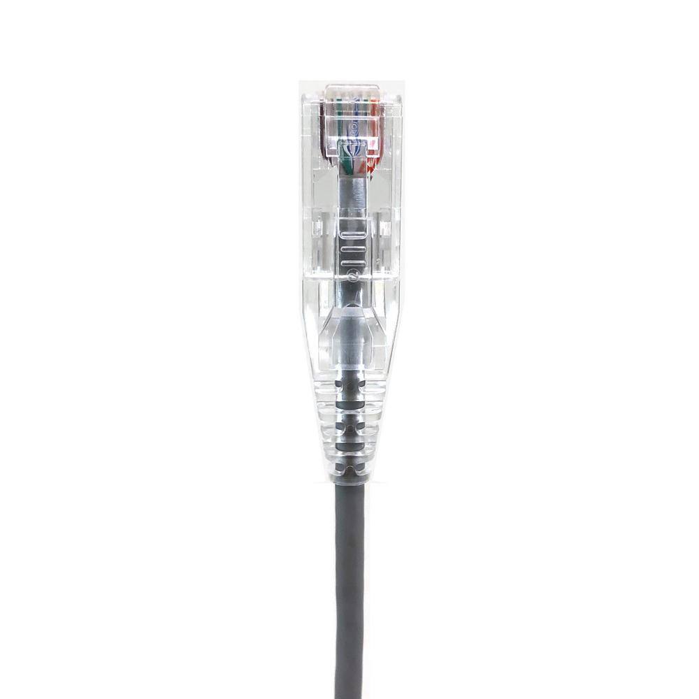 Micro Connectors Inc 1 ft. CAT 6A 10 Gbps UTP 28 AWG Ultra Slim Ethernet Cable Gray (5-Pack) E09-001-SL5