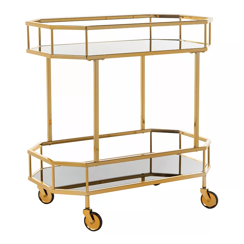 Safavieh Silva 2-Tier Octagon Bar Cart