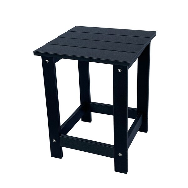 Hampton All Weather Poly Lumber Outdoor Square Patio Side Table