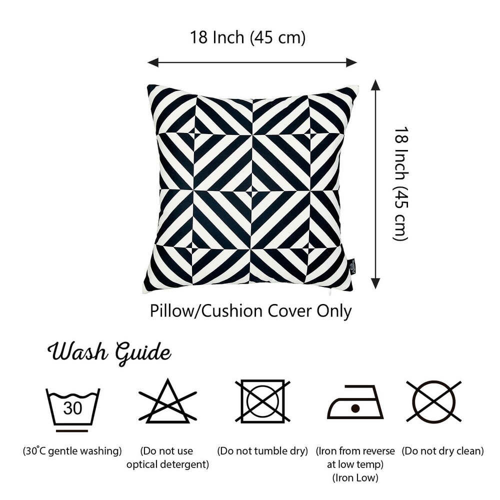 Mike Co. Geometric Throw Pillow Cover (Set of 2)