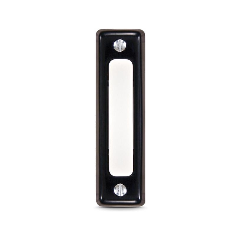 DOORBELL PUSH WIRED BLK