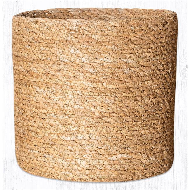 Capitol Importing 37-SGBLG001 7 x 7.5 in. SGB-01 Natural Sedge Grass Basket