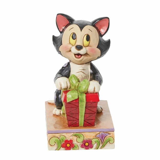 Jim Shore Festive Feline One Figurine 3 75 Inches Figaro Christmas Pinocchio Gift 6013065 Resin Black