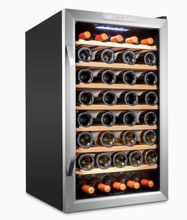 Ivation IVFWCC511WSS 20 Inch Stainless Steel Wine Cooler