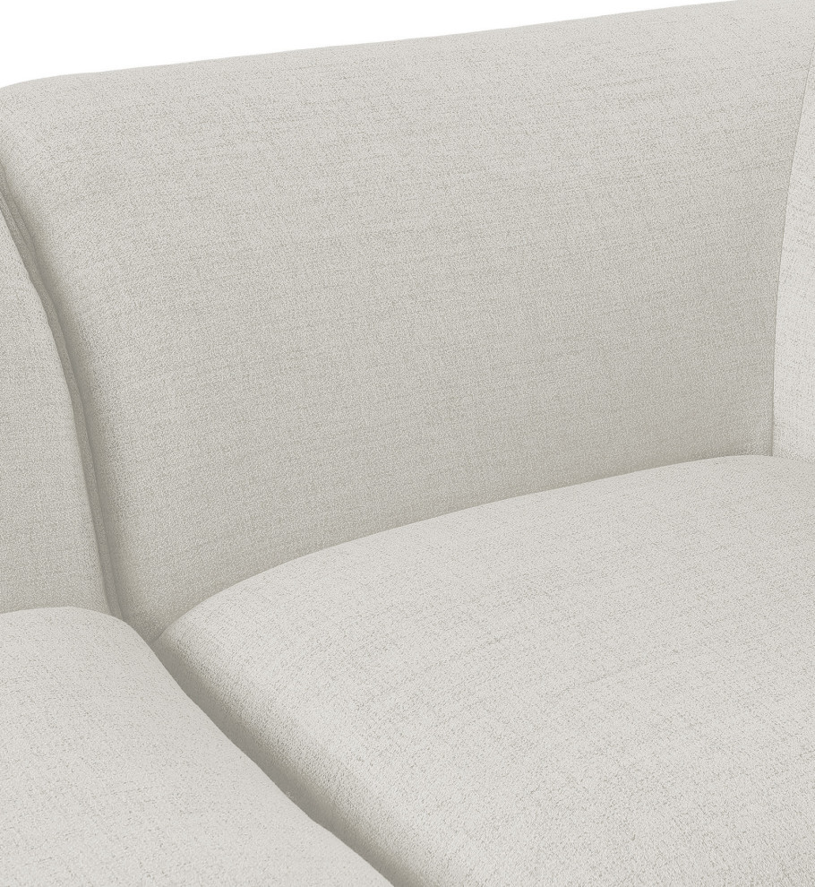 Miramar Linen Upholstered Modular Sofa   Transitional   Sectional Sofas   by Meridian Furniture  Houzz