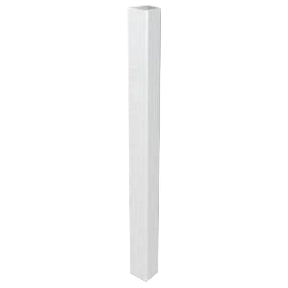 4 in. x 4 in. x 39 in. White Traditional Fence Post Jacket 73003561