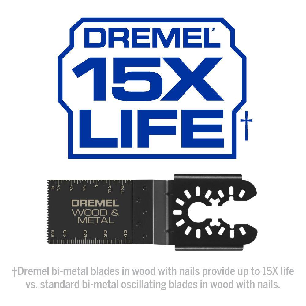 Dremel Universal Bi-Metal HCS Oscillating Multi-Tool Blade Kit (5-Piece) MM392U