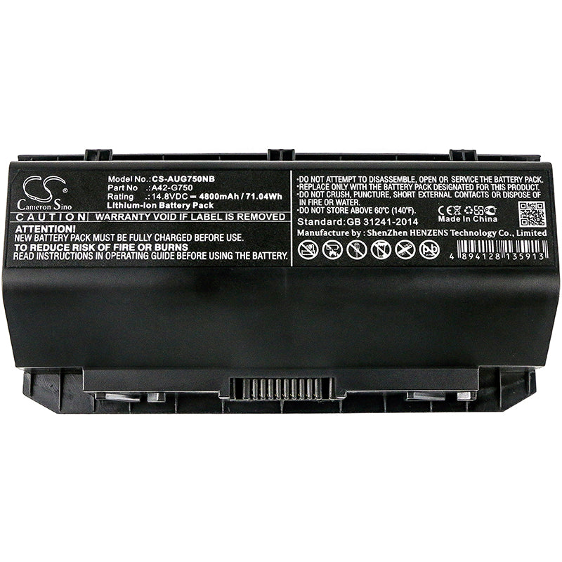 Asus G750 G750J G750JH G750JM G750JS G750JW G750JX Replacement Battery BatteryClerkcom Laptop and Notebook