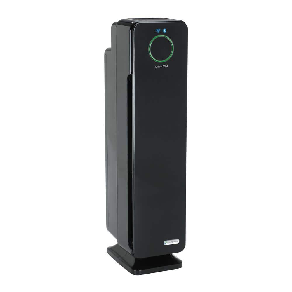 GermGuardian 28 in Smart Elite 4in1 Air Purifier with True HEPA filter and Wifi for Medium Rooms up to 181 Sq Ft Black