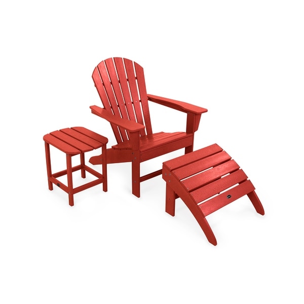 POLYWOOD South Beach Adirondack Chair 3Piece Set