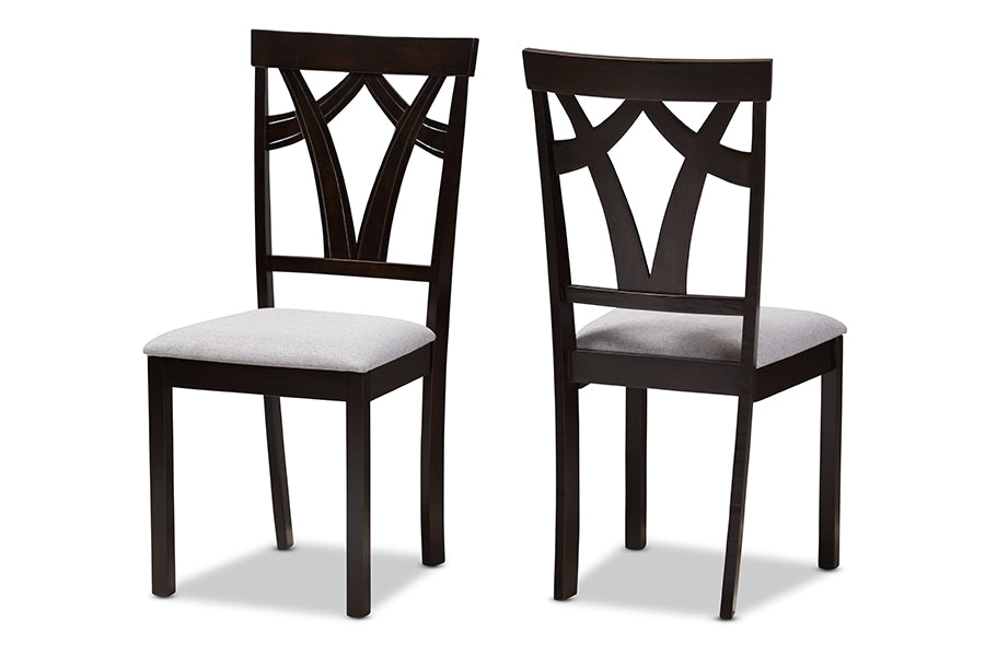 Baxton Studio Sylvia Upholstered Dining Side Chair - Set of 2