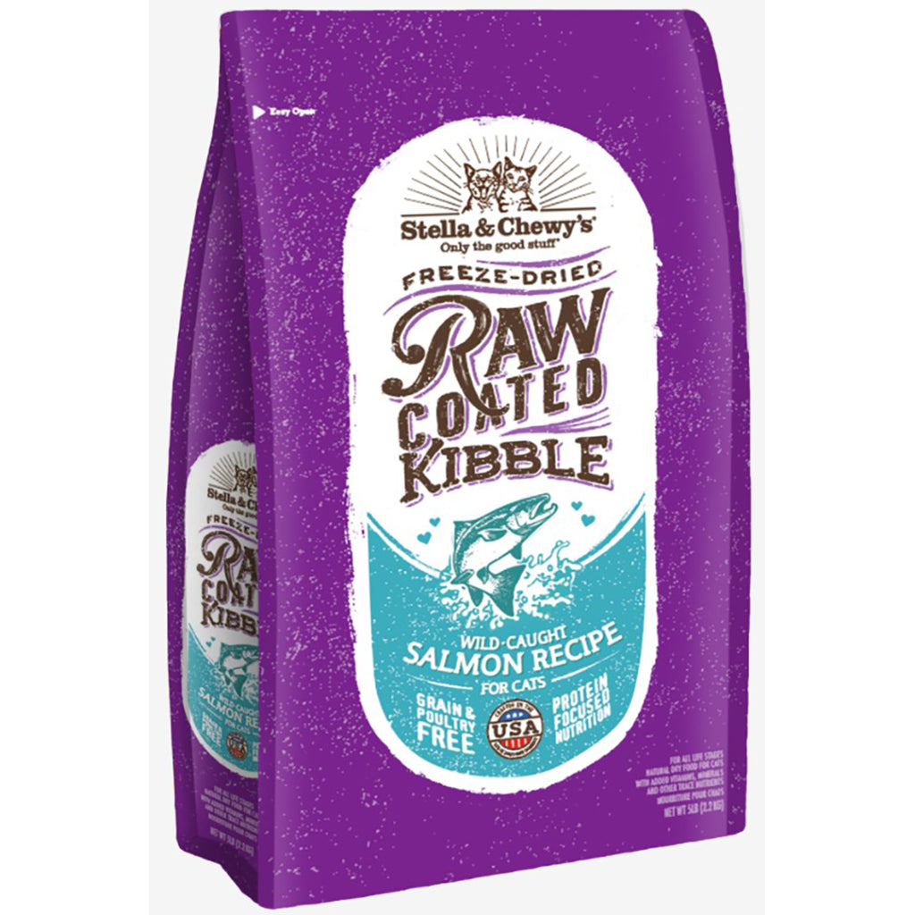 Stella and Chewy's Raw Coated Wild-Caught Salmon Recipe Kibble Cat Food