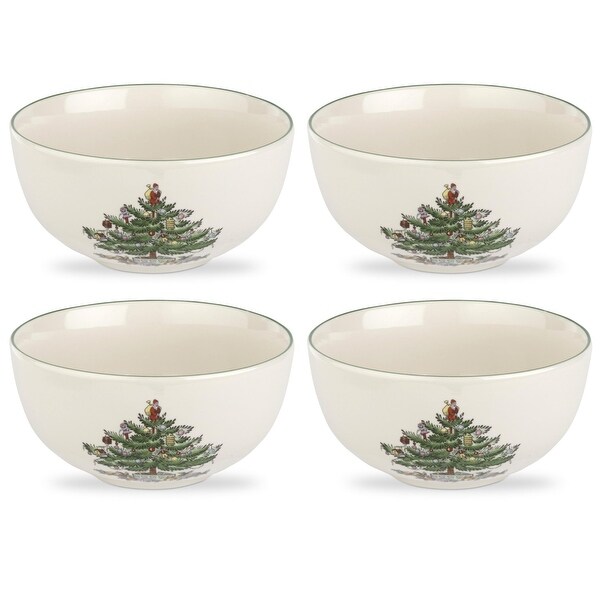 Spode Christmas Tree Set of 4 Fruit Salad Bowls