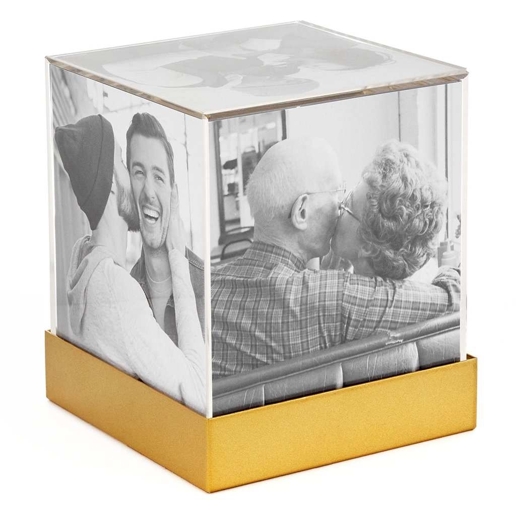 Hallmark  Photo Cube Acrylic Picture Frame, Holds 5 Photos