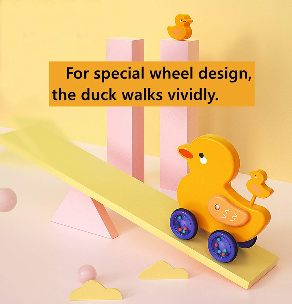 Toddler Toys Learning Toys Pull Toy 1 2 Year Old Boy Girls Outdoor Toys  Gift for Kid's Birthday Christmas Halloween Thanksgiving Day Easter Duck