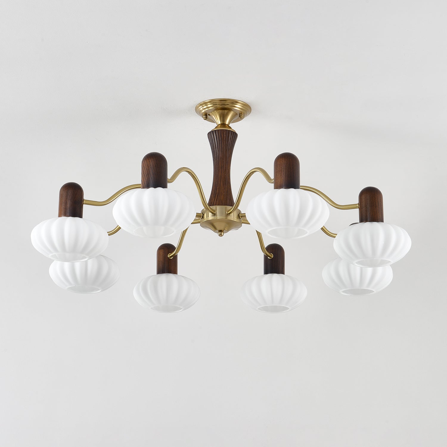 Walnut Color Embrace Chandelier