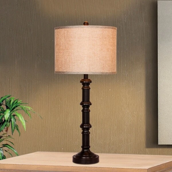 Fangio Lighting's 1596ORB 31 in. Oil Rubbed Bronze Metal Table Lamp