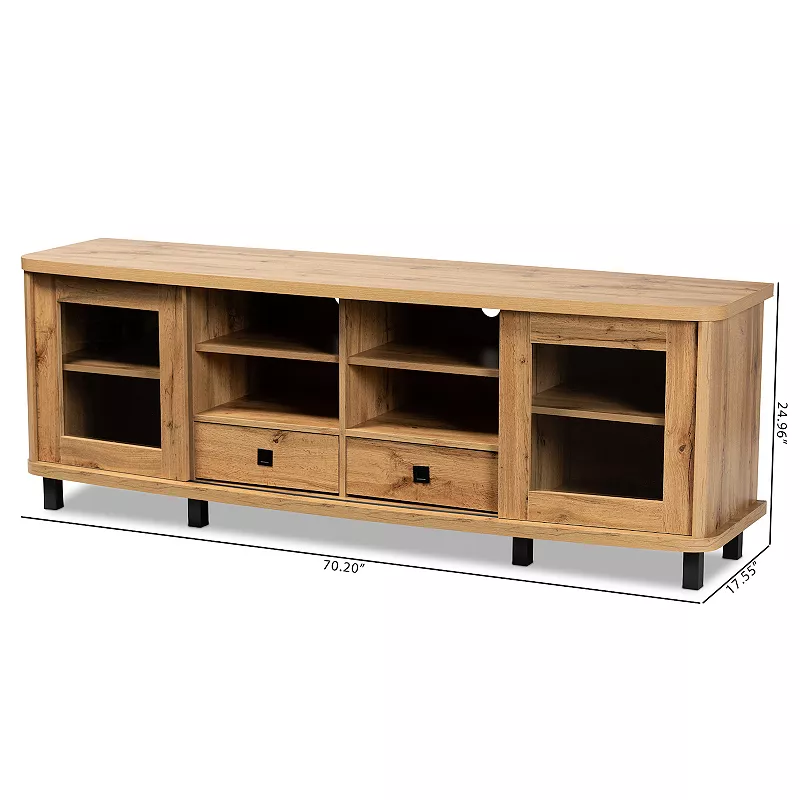 Baxton Studio Walda 2-Drawer TV Stand