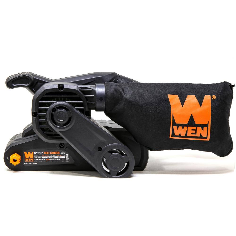 WEN 6.3 Amp Corded 3 in. x 18 in. Handheld Portable Belt Sander HB6319