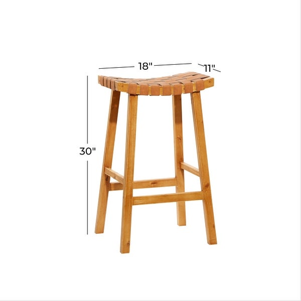 Brown Birch Rustic Stool 30 x 18 x 11 - 18 x 11 x 30