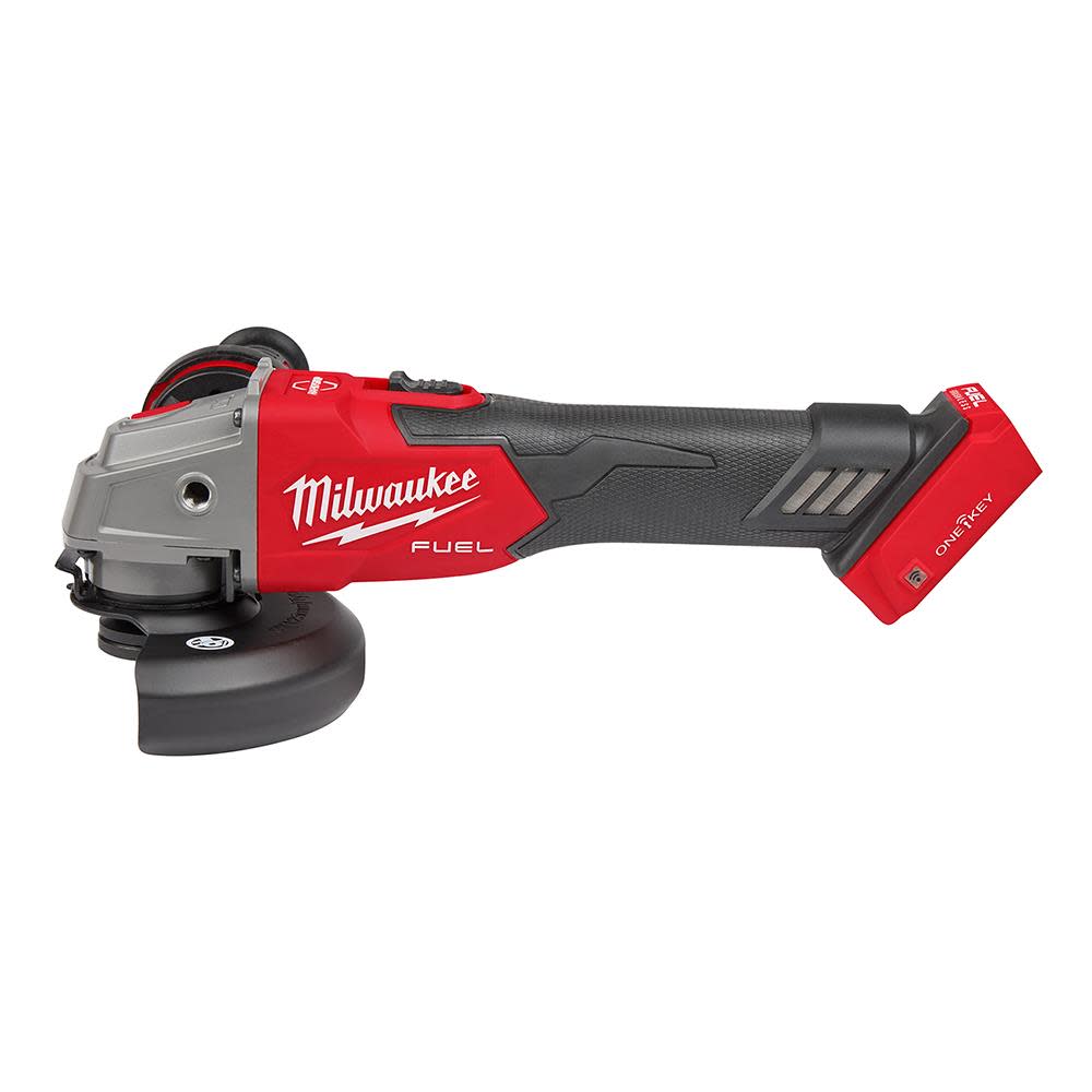 Milwaukee M18 FUEL 4 1/2 / 5 Braking Grinder with ONE KEY Slide Switch Lock On Bare Tool