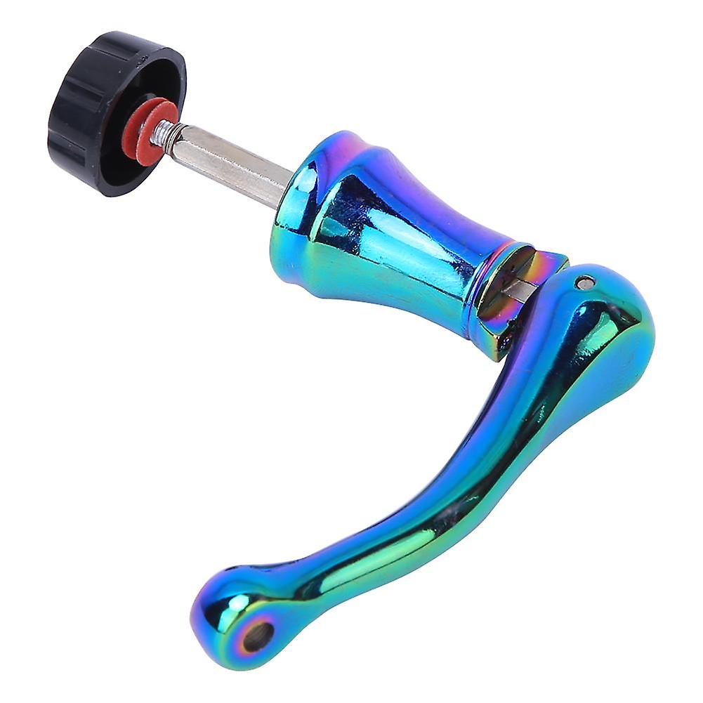 Metal Colorful Oxidation Resistant Fishing Wheel Reel Modification Folding Rocker Arm Accessory(M )