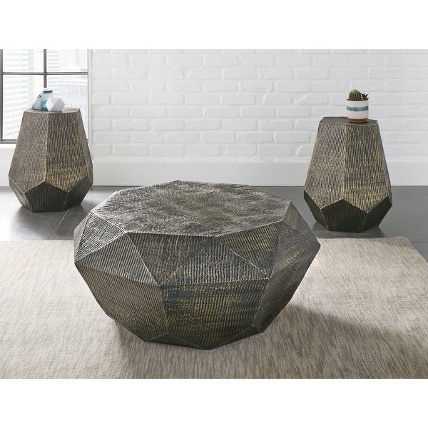 The Curated Nomad Divo Geometric Shaped End Table